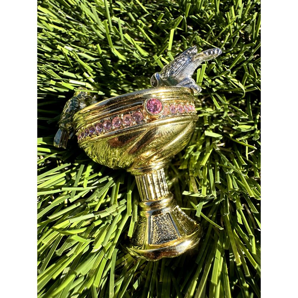 ⭐️Estee Lauder Solid Perfume Compact Bird Bath Birdbath⭐️ - Picture 8 of 12